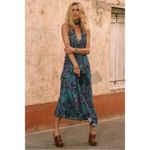 Spell & the Gypsy Bohemian Witchy Bohème Bias Maxi Slip Dress Size XXL Blue Photo 9