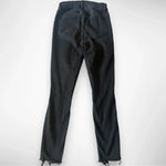 PacSun Women's Stretch Black Ripped Raw Hem Vintage Skinny Jeans Sz 25 | EUC Photo 5