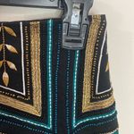 H&M cotton embroidered and embellished fringed skirt size 6 Photo 4