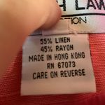 Vintage Deborah Laws Linen Blend Outfit Pink Size 6 Photo 9