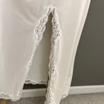 Vintage Wonder Maid Half Slip Size Medium Long Maxi Walking Slit Nylon Lace Photo 2
