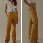 Free People  This is It Y2K Low Rise Cargo Utility Pants Mustard Yellow Size 2 Photo 1