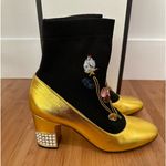 Gucci Metallic And Crystal Boots Photo 0