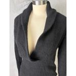 Lord & Taylor Cashmere Shawl Collar Wrap Sweater Black Two Photo 7