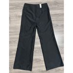 Gap New  Black Mineral Wash Wide Leg Dress Pants High Rise Sz 6 Loose Fit Photo 9