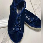 Steve Madden  Navy Velvet Slip-Ons Photo 1