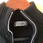 Vintage Airport Jacket Womens Small Leather Fabric Y2K Grunge Whimsigoth Retro Black Photo 2