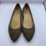 Vionic  Posey Womens Sz 5 Shoes Taupe Suede Leather Laser Ballet Flats pointy toe Photo 1