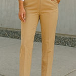 J.Crew  NWT Camel Straight Leg Stretch Trousers Pants 12 Workwear Office Photo 0