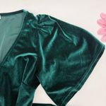 Baltic Born  Meghan Velvet Wrap Maxi Dress Emerald Green Holiday Party Christmas Photo 9