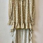 We Wore What Floral Tie Neck Long Sleeve High-Low Dress size Medium Photo 1