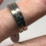 Stainless Steel Ring Cubic Zirconia Crystal Size 8 Photo 2