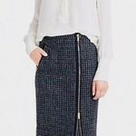 J.Crew - Adorable Houndstooth Wool Zip Up Asymmetrical Skirt - Brand new condition! Photo 2