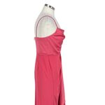 Adrianna Papell  Satin Crepe Cowl Neck Gown in Spring Rose Pink Size 6 Photo 5