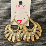 Gold Teardrop Earrings Photo 0