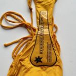 Monica Hansen Beachwear Miami Vice String Bikini Bottom Yellow Size Small NEW Photo 7