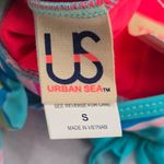 Urban Sea  Blue Fringe Padded Halter Tie Boho Bikini Bralette Swim Top S Small Photo 5