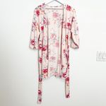 Flora Nikrooz Alisha Womens Floral Robe Loungewear Pink Size Small Photo 8