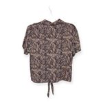 Arizona Jeans Arizona Jean Co Snakeskin Tie Front Button Shirt | M Y2K Grunge Western Top Photo 3