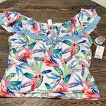 Outdoor Oasis Lined Tankini Ruffle Swim Top Only Photo 0