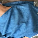 Umgee High Waist Blue Shorts with Scalloped Hem Size Large Photo 7