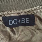 DO+BE Olive Green Satin Zipped Up Bomber XXXX Jacket Ruched Sleeves size M Photo 10