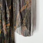 Ba&sh Hendrix Floral Metallic Plissé Knit Long Sleeve Maxi Dress Size 0 XS Black Photo 5