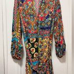 ZARA  MINI DRESS CHIFFON BELT SHORT PRINTED BELTED DRESS XL Photo 7