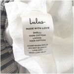 Lulus Vacay Babe Grey White Striped Halter Ruffle Maxi Dress S Bohemian Beach Photo 6