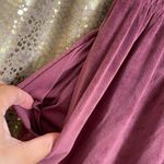 PINK - Victoria's Secret Victoria's Secret Pink Velvet Velour Maroon Heritage Sweatpants Soft Pant XL Photo 3