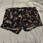 Torrid  Black Floral Jean Shorts Photo 0