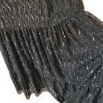 ZARA black sequin asymmetrical maxi formal evening dress size XL Photo 6