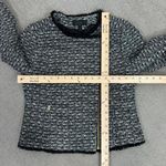 J.Crew Tweed Fringe Hem Zip Front Moto Blazer Jacket Black Size 6 Photo 14