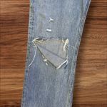 AGOLDE  90’s Pinch Waist Straight Jeans Lineup Distressed Medium Wash Size 27 Photo 7