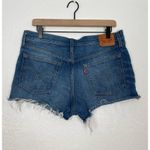 Levi's 501 Distressed Button Fly Denim Jean Shorts Size 32 Photo 1
