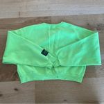 Danzy Design Studio Cropped Distressed Sweatshirt in Lime Green Size XS Photo 5