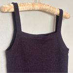 Dana Buchman Vintage Eggplant Purple Wool Knit Metallic Women's Tank Top Photo 1
