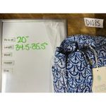 Sigrid Olsen  Linen Button Up Shirt M Long Sleeve Roll Tab Blue Lagenlook Coastal Photo 4