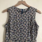 Vintage Carol Anderson Petites Blue White Daisy Floral Button Jumpsuit Romper Size 4P Photo 2