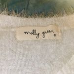 Molly green Gray And White Fuzzy Tunic Sweater Size Small Photo 3