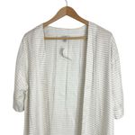 Allison Joy Evereve Cream/Copper Print Kimono Style Open Front Top size XS/S Photo 3