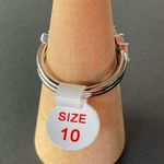 Bomb Party RBP2734 “Yes Please” Diamond CZ on Rhodium Size 10 Ring NWT Photo 2