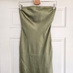 Revolve SNDYS Angelina Neck Tie Maxi Dress Satin Green Size S NWT $125 Photo 3