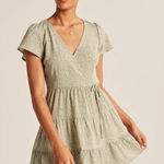 Abercrombie & Fitch  Ditsy Floral Tiered Mini Wrap Dress Size Medium Photo 0