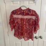 The Impeccable Pig Olivaceous Vibrant Pink Floral Blouse Photo 2