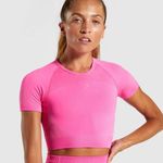 Gymshark Ultra Seamless Cropped Top Pink Photo 0