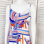 Foxiedox Kai Chiffon Maxi Dress Geometric Floral Stripe Multi Print XS Photo 6