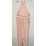 The Jetset Diaries TJD The Jetset Dairies Women's Pink Blush Pleated Skirt Halter Gown Size L Photo 4