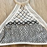 Zimmermann Triangle Halter Mesh Geometric Print Bikini Top Size 0 Photo 1