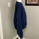 Jerzees  Blend Blue Winter Scene Cardinal Bird Crewneck Sweatshirt Women’s XL Photo 2